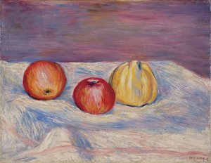 Zwei Äpfel und eine Quitte; Deux pommes et un coing, ca. 1900