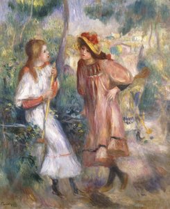 Zwei Mädchen im Garten von Montmartre