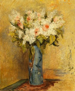 Vase mit Lilien und Rosen, ca. 1870 von Pierre Auguste Renoir