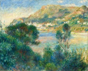 Blick auf Monte Carlo von Cap Martin, ca. 1884 von Pierre Auguste Renoir