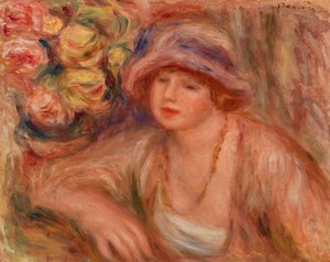 Lehnende Frau von Pierre Auguste Renoir