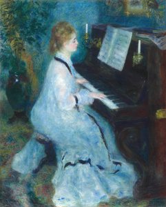 Frau am Klavier, 1875-76