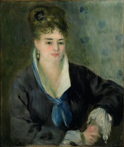 Frau in Schwarz von Pierre Auguste Renoir