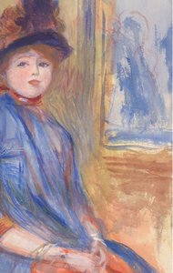 Junges Mädchen im blauen Kleid, ca. 1890 von Pierre Auguste Renoir