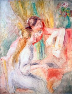 Junge Mädchen am Klavier, 1892 von Pierre Auguste Renoir