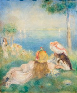 Junge Mädchen am Meer, ca. 1894 von Pierre Auguste Renoir