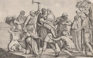 Opferung der Iphigenie, 1607-61 von Pierre Biard