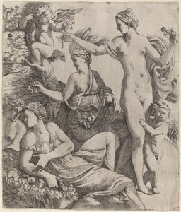Venus mit den Grazien und Putti