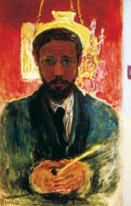 Selbstporträt mit Pfeife. 1908