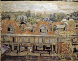 Straße in Arcachon von Pierre Bonnard