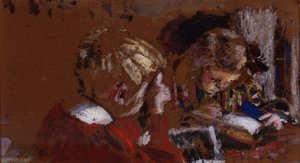 Kinder beim Lesen von Pierre Bonnard