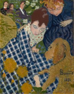 Frau mit Hund. 1891