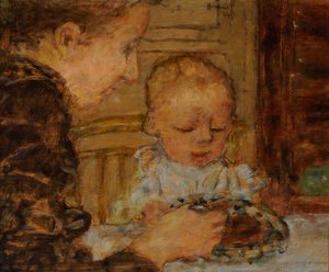 Großmutter und Kind von Pierre Bonnard
