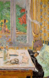 Die Näherin, oder Nähen am Fenster von Pierre Bonnard
