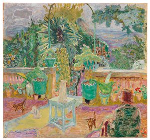 Die Terrasse oder Eine Terrasse in Grasse