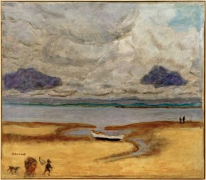 Der Strand bei Ebbe (Ebbe in Arcachon) von Pierre Bonnard