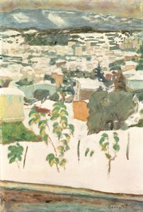 Le Cannet im Schnee, ca. 1927 von Pierre Bonnard