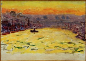 Der Hafen, Sonnenuntergang von Pierre Bonnard