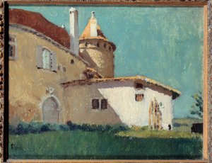 Das Schloss von Virieu oder Haus mit Turm von Pierre Bonnard