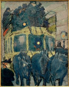 Der Omnibus "Panthéon-Courcelles" von Pierre Bonnard