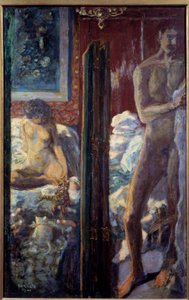 Mann und Frau. Ein nacktes Paar im Schlafzimmer von Pierre Bonnard