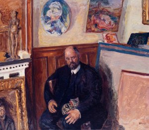 Porträt von Ambroise Vollard mit seiner Katze