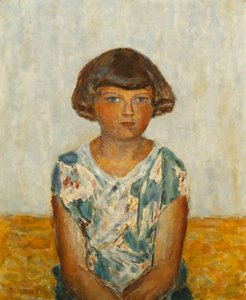 Porträt eines jungen Mädchens von Pierre Bonnard