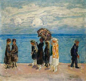 Spaziergänger am Meer