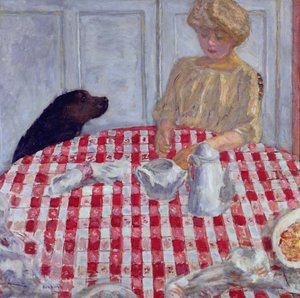 Das rot karierte Tischtuch, oder Das Hundefutter, 1910