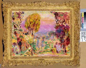 Violette Landschaft