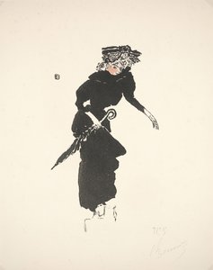 Frau mit einem Regenschirm von Pierre Bonnard