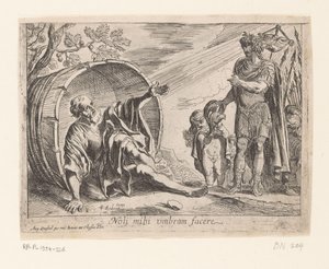 Alexander der Große und Diogenes von Pierre Brebiette