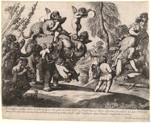 Bacchus mit Diana und Minerva
