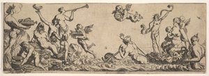 Neptun und Amphitrite, 1615-42 von Pierre Brebiette