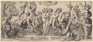 Triumph des Bacchus, 17. Jahrhundert von Pierre Brebiette