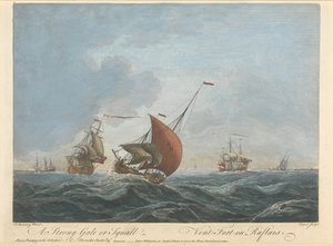 Ein starker Sturm oder Bö von Pierre Charles Canot