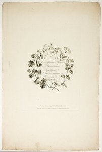 Umschlag für Sammlung verschiedener Blumensträuße, erfunden und gezeichnet von Jean Pillement und graviert von P. C. Canot