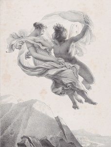 Zephyr und Psyche, 1820-23 von Pierre Claude François Delorme