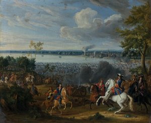 Die Überquerung des Rheins bei Lobith, 12. Juni 1672 von Pierre Denis II Martin
