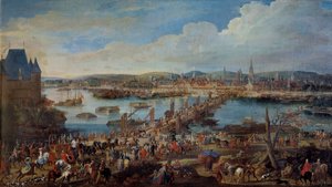 Blick auf die Stadt Rouen von Saint Sever (Detail) von Pierre Denis Martin