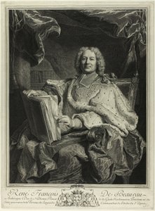 Porträt von René François de Beauveau du Rivau von Pierre Drevet