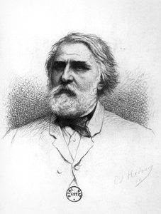 Porträt von Iwan Turgenew (1818-83)