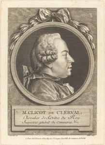 M. Clicot de Clerval von Pierre Etienne Moitte after Charles Nicolas Cochin II