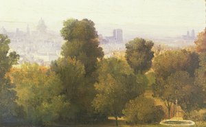 Paris von den Höhen von Belleville aus gesehen, ca. 1830