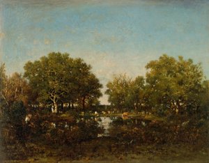 Der Teich Erinnerung an den Wald von Chambord