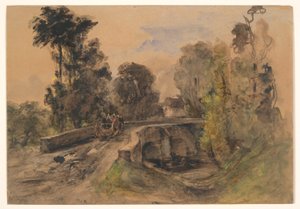 Die Steinbrücke von Pierre Etienne Theodore Rousseau