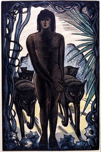 Mowgli und die Wölfe im Dschungel. Rudyard Kipling „Das Dschungelbuch“