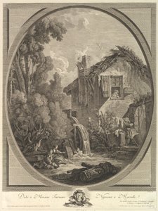 Landschaft mit Windmühle, 18. Jahrhundert