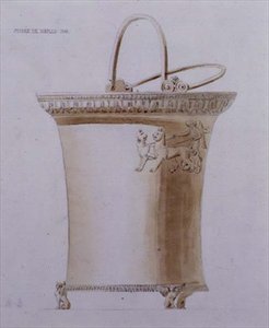 Entwurf eines Opferkrugs aus dem Museum von Neapel
