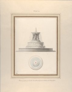 Entwurf für einen Brunnen für La Place Louis XV, ca. 1806